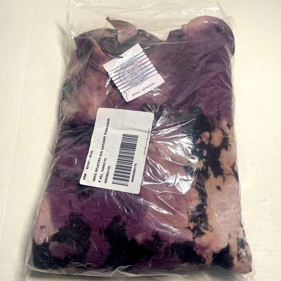 BNWT Urban Outfitters Purple Multi Tie Dye Crewneck OS unisex men’s XL FIRM$$$ - Picture 6 of 8